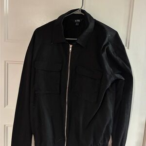 Long Tall Sally Black Zip-Up Jacket